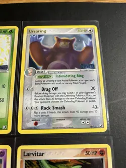 Pokemon TCG EX Unseen Forces Holo Lot 4 Cards Bayleaf Ursaring Natu Larvitar - Image 2