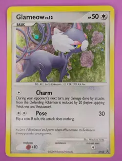 Glameow DP23 Diamond and Pearl Holo Promo Mid-Era Pokemon Card - Image 1