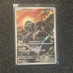 Pokemon Paldea Evolved Paldean Tauros 218/193 Holo Rare TCG Card English - Image 1
