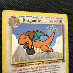 Pokemon Dragonite Black Star Movie Promo Trading Card 05/53 TCG Damaged - Image 3