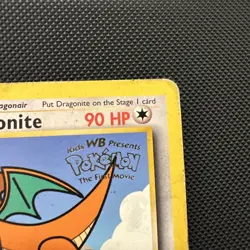 Pokemon Dragonite Black Star Movie Promo Trading Card 05/53 TCG Damaged - Image 5