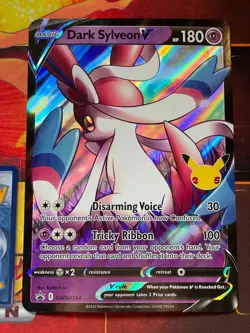 Dark Sylveon V SWSH134 Pokemon Celebrations Promo Jumbo Card - Image 1