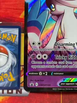 Dark Sylveon V SWSH134 Pokemon Celebrations Promo Jumbo Card - Image 4