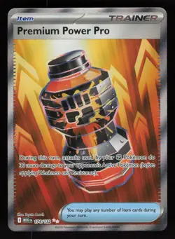 2025 Pokemon Mega Evolution PREMIUM POWER PRO Full Art Rare Trainer Card 174/132 - Image 1