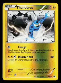 Thundurus BW41 Reverse Holo Black and White Promo Pokemon Card - Image 1
