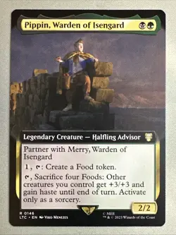 MTG / Pippin, Warden of Isengard / LTC / #0146 Regular (Extended Art) Rare / NM - Image 1