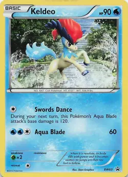 Keldeo BW60 Promo Holo Rare Black & White Pokemon Trading Card Game - Image 1