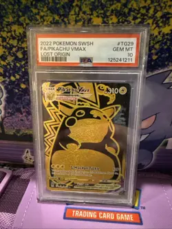 2022 Pokemon SWSH FA/Pikachu VMAX Lost Origin TG29 PSA 10 GEM MT - Image 1