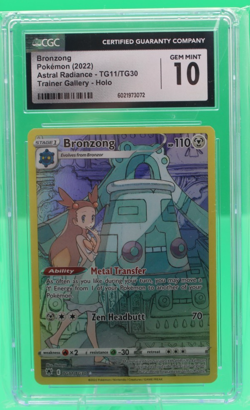 Pokemon Bronzong SWSH10: Astral Radiance Trainer Gallery #TG11/TG30 CGC Mint 10 - Image 1