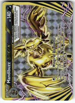 Mandibuzz BREAK XY182 XY Promos MP Pokemon Card TCG - Image 1