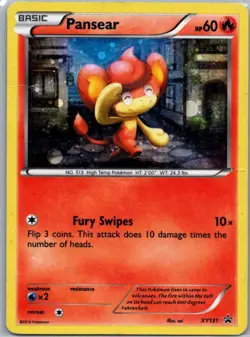 Pokemon TCG Pansear XY131/211 XY Black Star Promos Holo HP - Image 1
