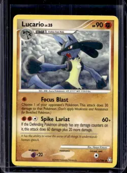 2008 Pokemon Diamond & Pearl Legends Awakened Lucario #61/146 - Image 1