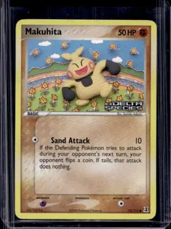 2005 Pokemon EX Delta Species Makuhita Reverse Holo #75/113 - Image 1
