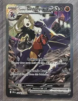 Pokemon Cynthia's Garchomp EX 232/182 Special Illustration Rare Destined Rivals - Image 1