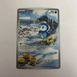 2025 Pokemon Phantasmal Flames Piplup Illustration Rare 098/094 English (A) - Image 1