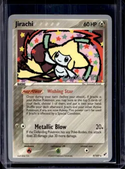 2005 Pokemon EX Deoxys Jirachi Reverse Holo #9/107 - Image 1