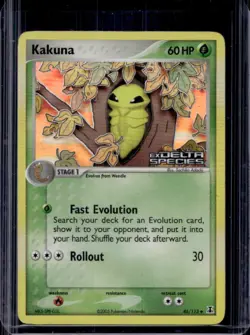 2005 Pokemon EX Delta Species Kakuna Reverse Holo #46/113 - Image 1