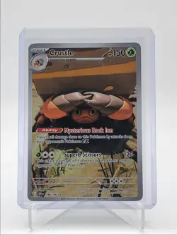 CRUSTLE 2025 POKEMON DESTINED RIVALS ILLUSTRATION RARE FA 186/182 Q5542 - Image 1