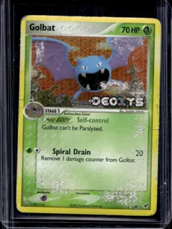 2005 Pokemon EX Deoxys Golbat Reverse Holo #31/107 - Image 1