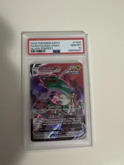 Pokemon TCG Rayquaza VMAX TG20/TG30 Swsh12: Silver Tempest PSA 10 - Image 1