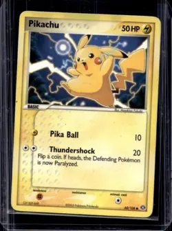 2005 Pokemon EX Emerald Pikachu #60/106 - Image 1