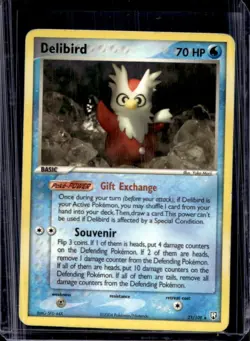 2004 Pokemon EX Team Rocket Returns Delibird #21/109 - Image 1