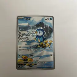 2025 Pokemon Phantasmal Flames Piplup Illustration Rare 098/094 English (B) - Image 1