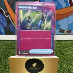 MIRACLE HEADSET 183/191 SURGING SPARKS POKEMON (ACE SPEC, NM) - Image 1