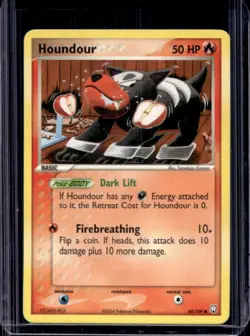 2004 Pokemon EX Team Rocket Returns Houndour #60/109 - Image 1