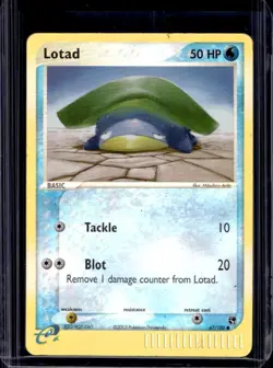 2003 Pokemon EX Sandstorm Lotad #67/100 - Image 1