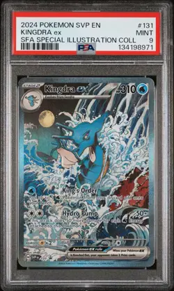 2024 POKEMON SVP EN-SV BLACK STAR PROMO #131 KINGDRA EX PSA 9 - Image 1