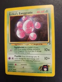 Pokemon Erika's Exeggcute - WOTC Gym Heroes Common 77/132 Unlimited 2000 - Image 2