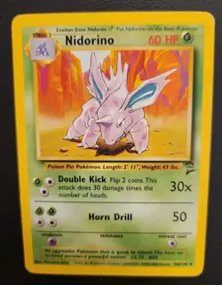 Pokemon TCG Base Set 2 #54/130 Nidorino Uncommon - Image 1