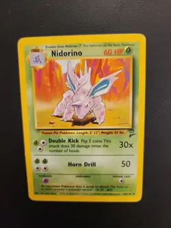 Pokemon TCG Base Set 2 #54/130 Nidorino Uncommon - Image 2