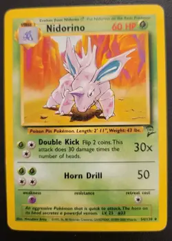 Pokemon TCG Base Set 2 #54/130 Nidorino Uncommon - Image 3