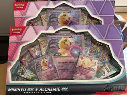 Pokemon TCG: Mimikyu ex & Alcremie ex Premium Collection Box Lot of 2 - Image 1