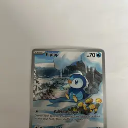 2025 Pokemon Phantasmal Flames Piplup Illustration Rare 098/094 English (C) - Image 2