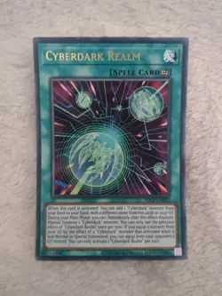 SDCS-EN023 Cyberdark Realm Ultra Rare 1st Edition YuGiOh Card - Image 1