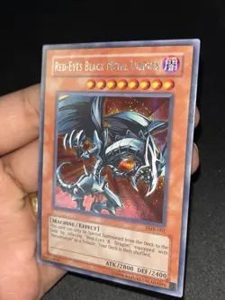 Yugioh - Red-Eyes Black Metal Dragon FMR-001 Forbidden Memories Secret Rare LP - Image 3