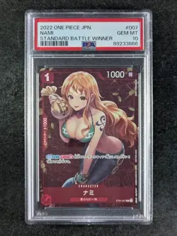 2022 One Piece NAMI #ST01-007 Tournament Promos Standard Battle Winner PSA 10 - Image 1
