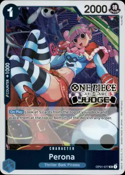 One Piece TCG • Perona OP01-077 • Judge-Promo • ENG/NM - Image 1