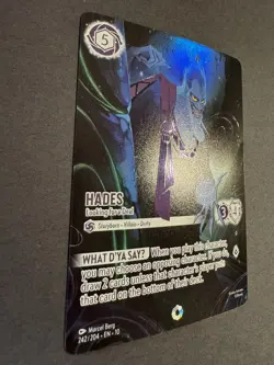 ICONIC Hades - Looking for a Deal 242/204 Disney Lorcana Whispers in the Well NM - Image 3