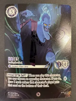ICONIC Hades - Looking for a Deal 242/204 Disney Lorcana Whispers in the Well NM - Image 5