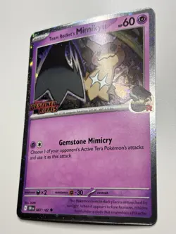 Pokemon TCG Team Rockets Mimikyu Stamped Card #087/182 NM - Image 3