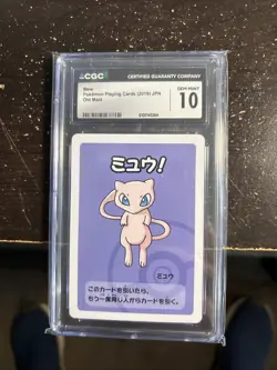 2019 Pokemon Japanese Mew Old Maid Playing Card CGC 10 - Image 1