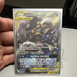 Pokemon Lucario & Melmetal GX TAG TEAM Promo Holo Card SM192 260HP - Image 1