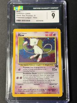Mew 9 Black Star Promo 2000 Holo Rare Pokemon TCG Card CGC 9 - Image 1