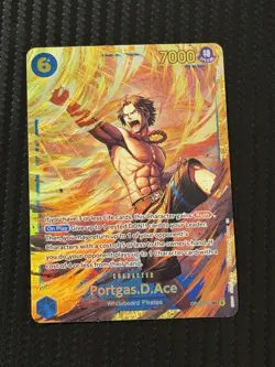 One Piece CCG Portgas D. Ace Carrying On His Will Secret Rare Foil Card OP13-119 - Image 1
