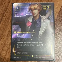 Riftbound Ezreal Prodigy (Purple) Champion Unit Card Alt Art 149a/221 - Image 1