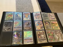 Pokemon TCG Mixed Card Lot Binder GX V Radiant Holo Foil Pikachu Charizard Mew - Image 4
